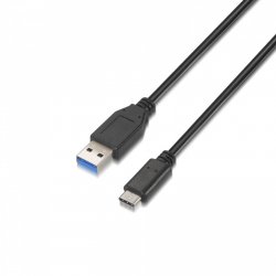 AISENS A107-0060 USB cable 1 m USB 3.2 Gen 2 (3.1 Gen 2) USB A USB C Black