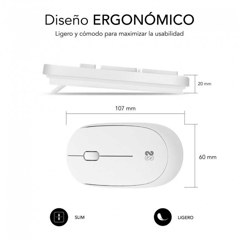 COMBO TECLADO RATON SUBBLIM BUSINESS SLIM SILENCIOSO INALAMBRICO 2.4G B