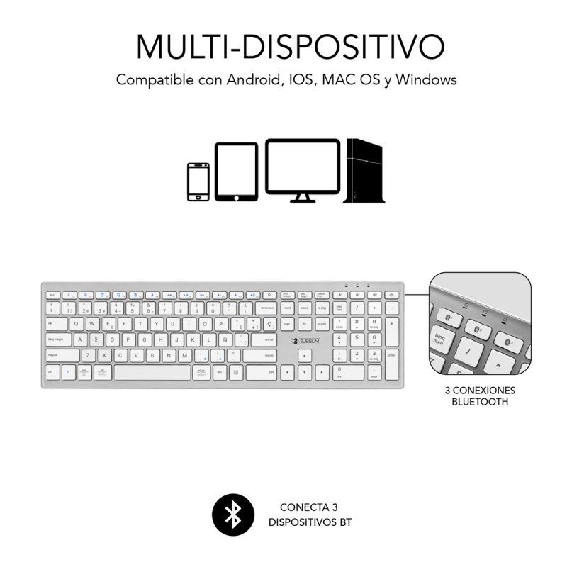 SUBBLIM SUBKB-2PUE200 clavier