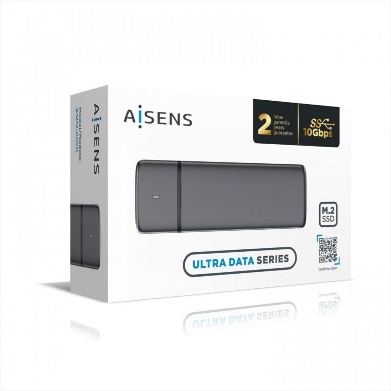 AISENS ASM2-002G storage drive enclosure SSD enclosure Grey M.2