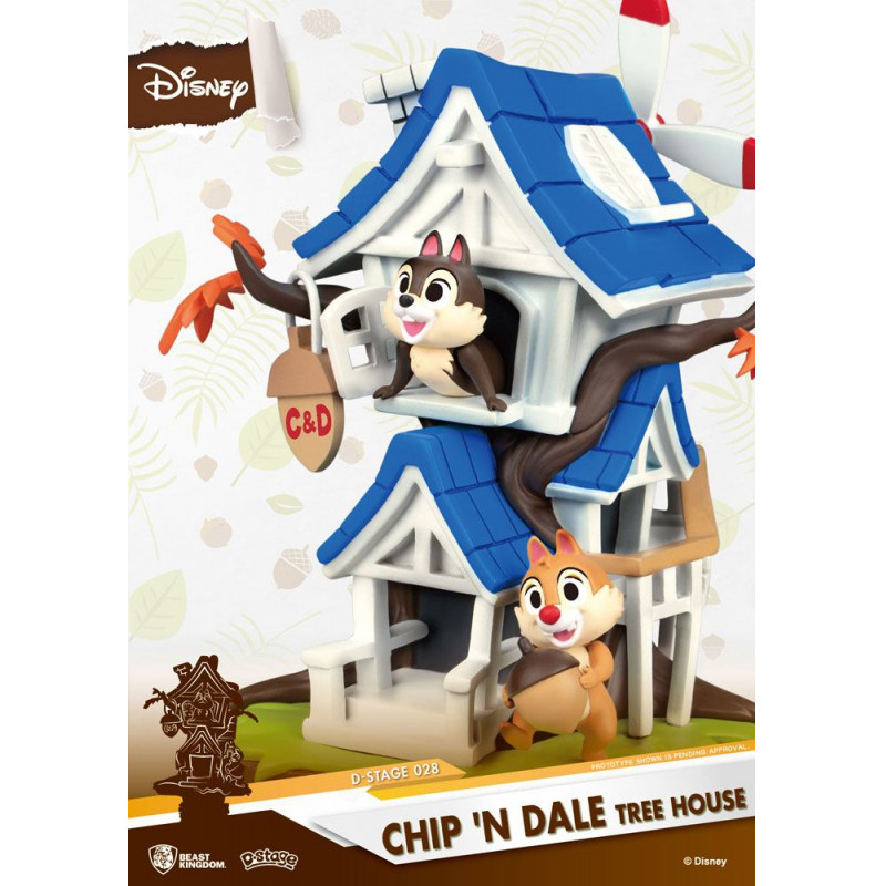 DISNEY - D-Select - Chip'n Dale Tree House - 16cm