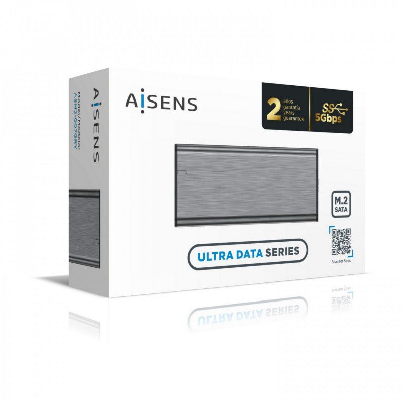 AISENS ASM2-007GRY storage drive enclosure SSD enclosure Grey M.2