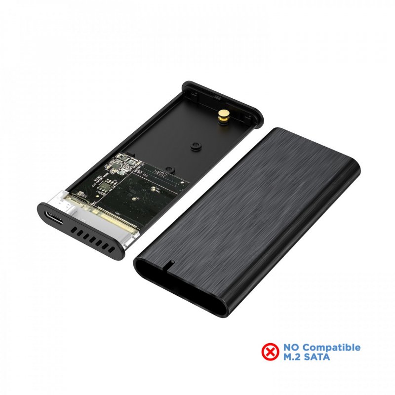 CAJA EXTERNA AISENS M.2 NGFF ASM2-008B NVMe A USB3.2 GEN2 NEGRA