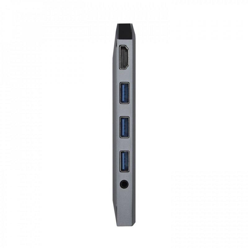 AISENS ASUC-9P001-GR station d'accueil Avec fil Thunderbolt 3 Gris