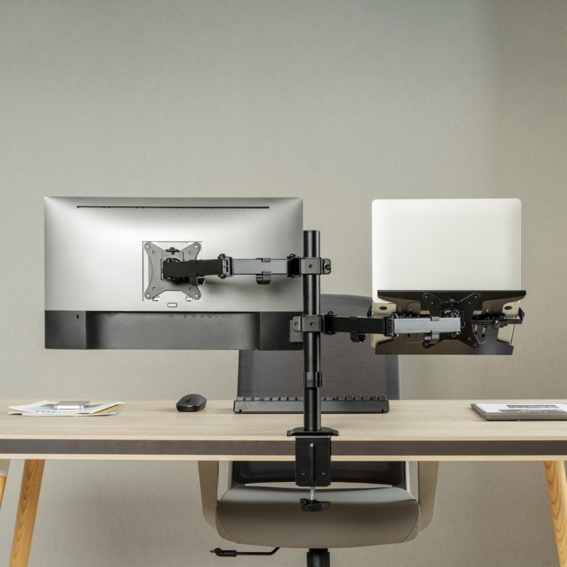 SOPORTE MESA AISENS GIRATORIO E INCLINABLE PORTATIL Y MONITOR 9KG DE 17-32