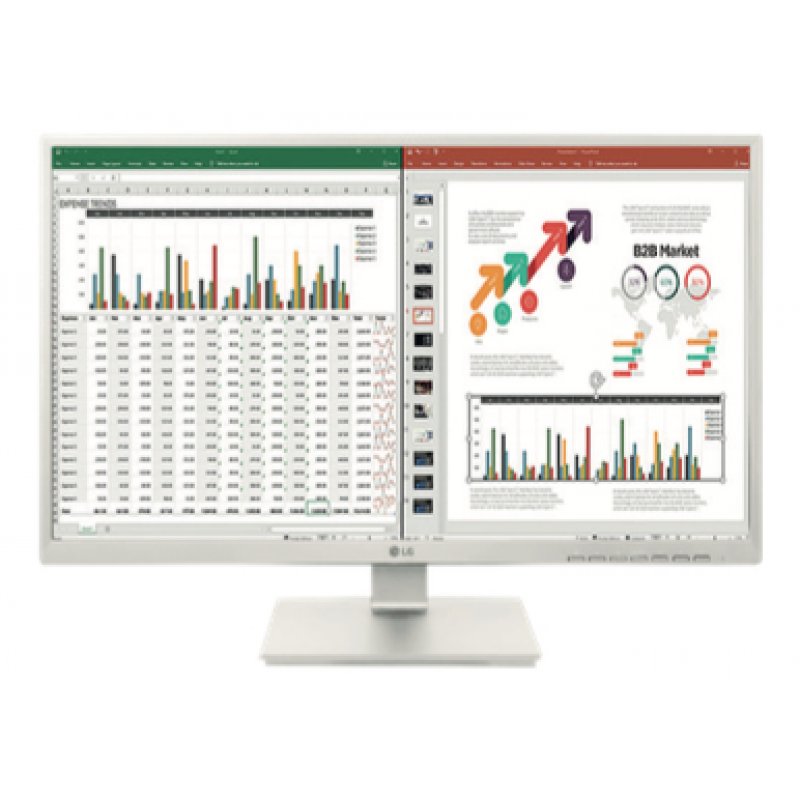 LG 27BK55YP-W écran plat de PC 68,6 cm (27") 1920 x 1080 pixels Full HD LED Noir