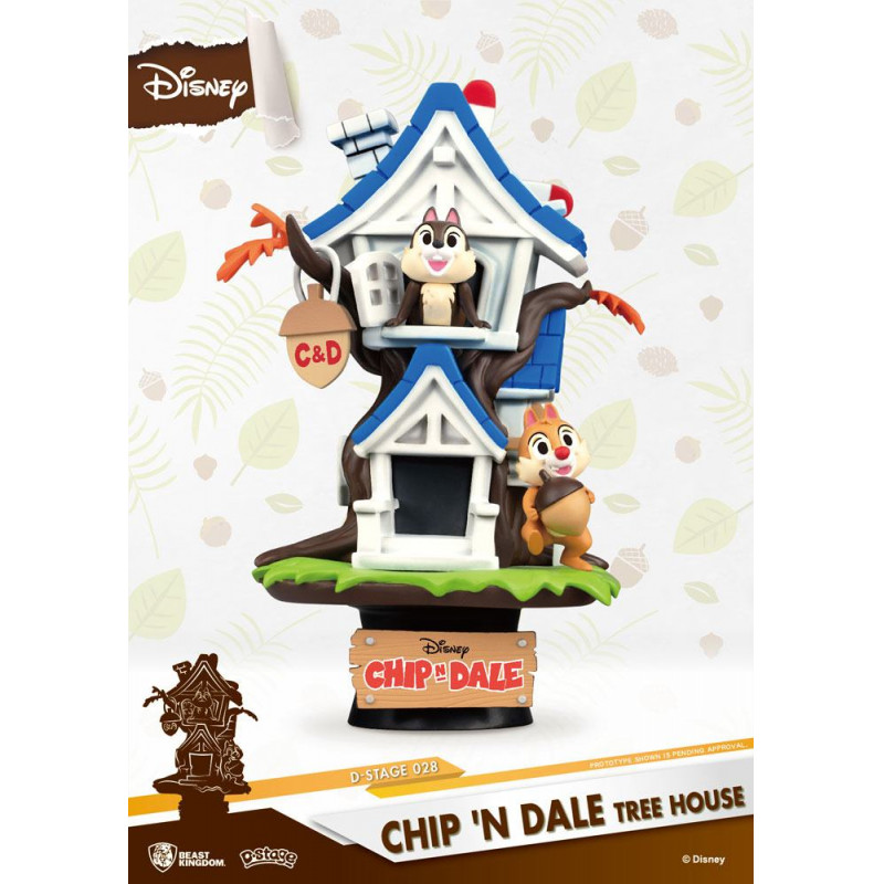 DISNEY - D-Select - Chip'n Dale Tree House - 16cm