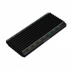 CAJA EXTERNA AISENS M.2 RGB GAMING SATA NVME A USB3.1 GEN2 NEGRA