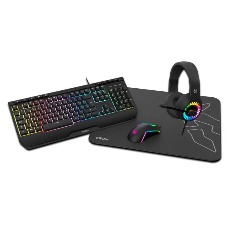 Krom Kenya keyboard Mouse included USB Black