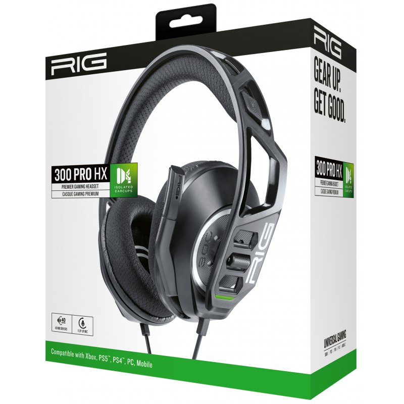 NACON RIG 300 PRO HX Casque Avec fil Arceau Jouer Noir