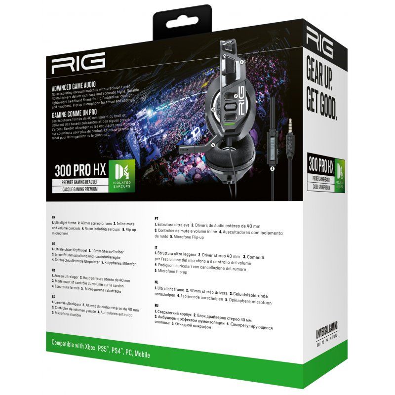 STOCK3 - NACON RIG 300 PRO HX Casque Avec fil Arceau Jouer Noir