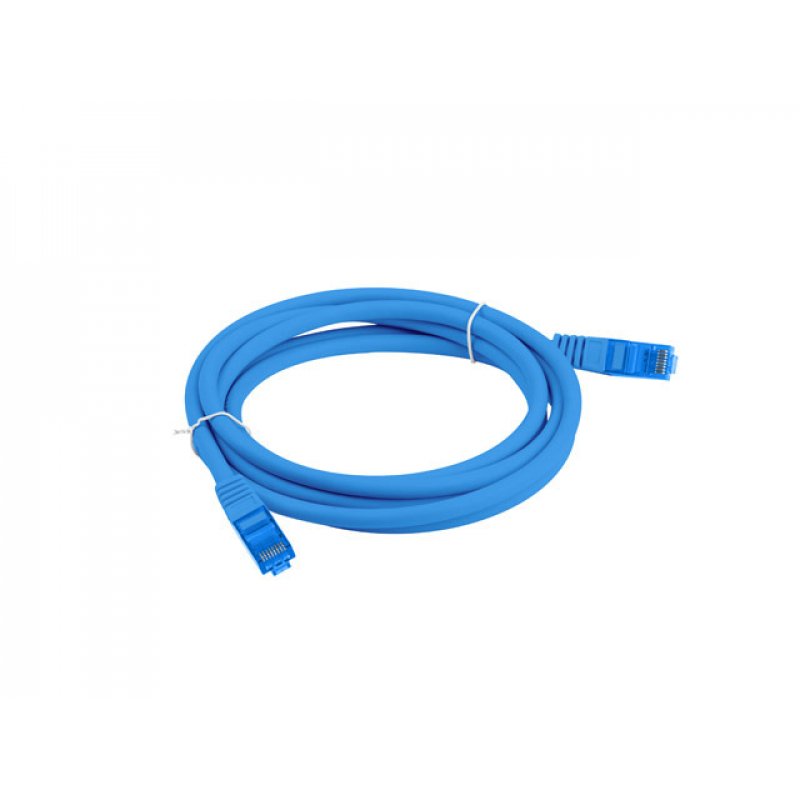 Lanberg PCF6A-10CC-0300-B networking cable Blue 3 m Cat6a S/FTP (S-STP)