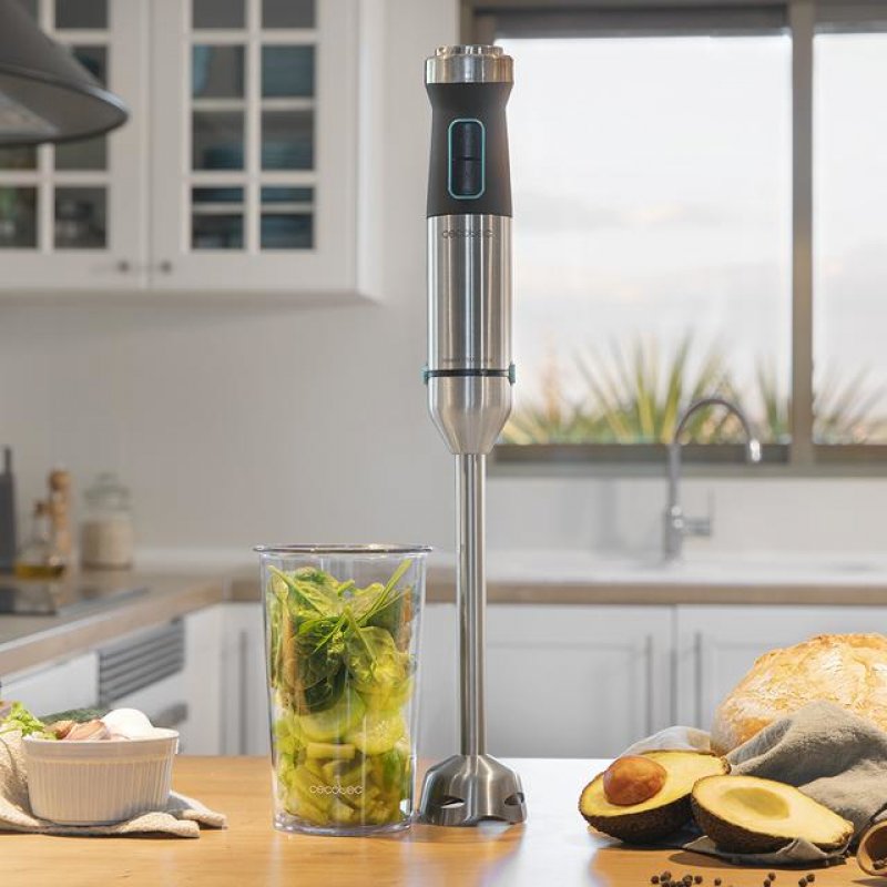 Cecotec Power TitanBlack 1500 XL 0,8 L Mélangeur par immersion 1500 W Noir, Argent