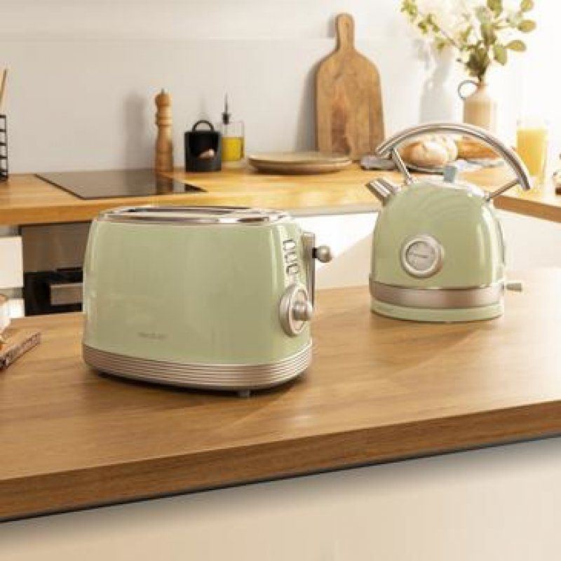 TOSTADOR VERTICAL CECOTEC TOAST AND TASTE 800 VINTAGE LIGHT GREEN V