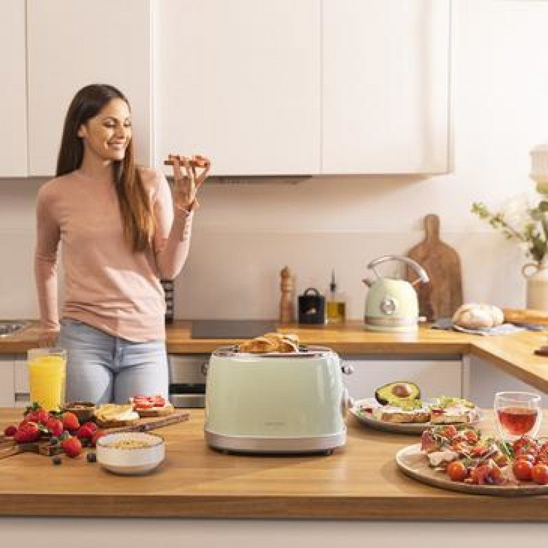 TOSTADOR VERTICAL CECOTEC TOAST AND TASTE 800 VINTAGE LIGHT GREEN V