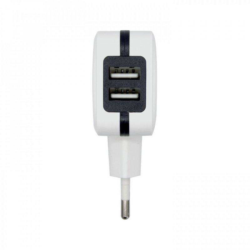 AISENS CARGADOR USB 17W 5V 3.4A 2xUSB CON CONTROL AI BLANCO