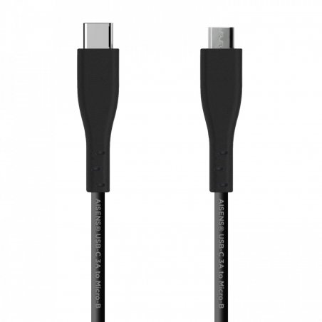 AISENS A107-0350 USB cable 2 m USB 2.0 USB C Micro-USB B Black