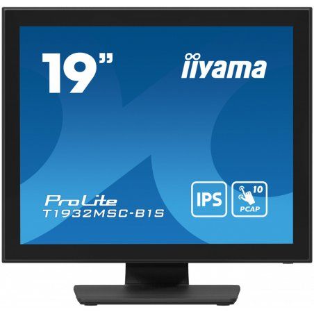iiyama ProLite T1932MSC-B1S écran plat de PC 48,3 cm (19") 1280 x 1024 pixels Full HD LED Écran tactile Dessus de
