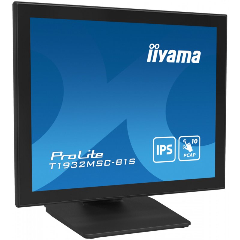 iiyama ProLite T1932MSC-B1S computer monitor 48.3 cm (19") 1280 x 1024 pixels Full HD LED Touchscreen Tabletop Black