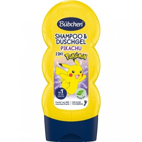 Bübchen Children's Shampoo & Shower Gel Pokémon Pikachu Edition 230ml Lemon Cheesecake