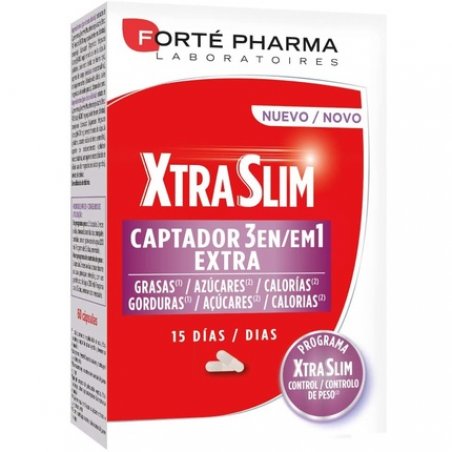 Xtraslim Captador 3 in 1 60 Capsules