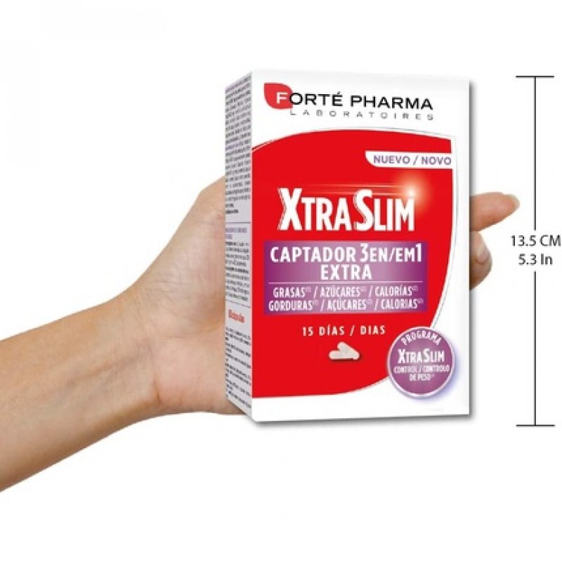 Xtraslim Captador 3 in 1 60 Capsules