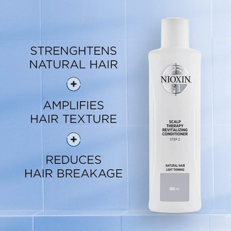 Nioxin 3-Part System 1 Natural Hair with Light Thinning Hair Treatment Scalp Therapy Hair Thickening Treatment