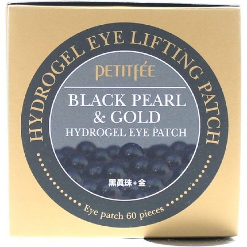 Petitfee Black Pearl & Gold Hydrogel Eye Patch 60 Patches