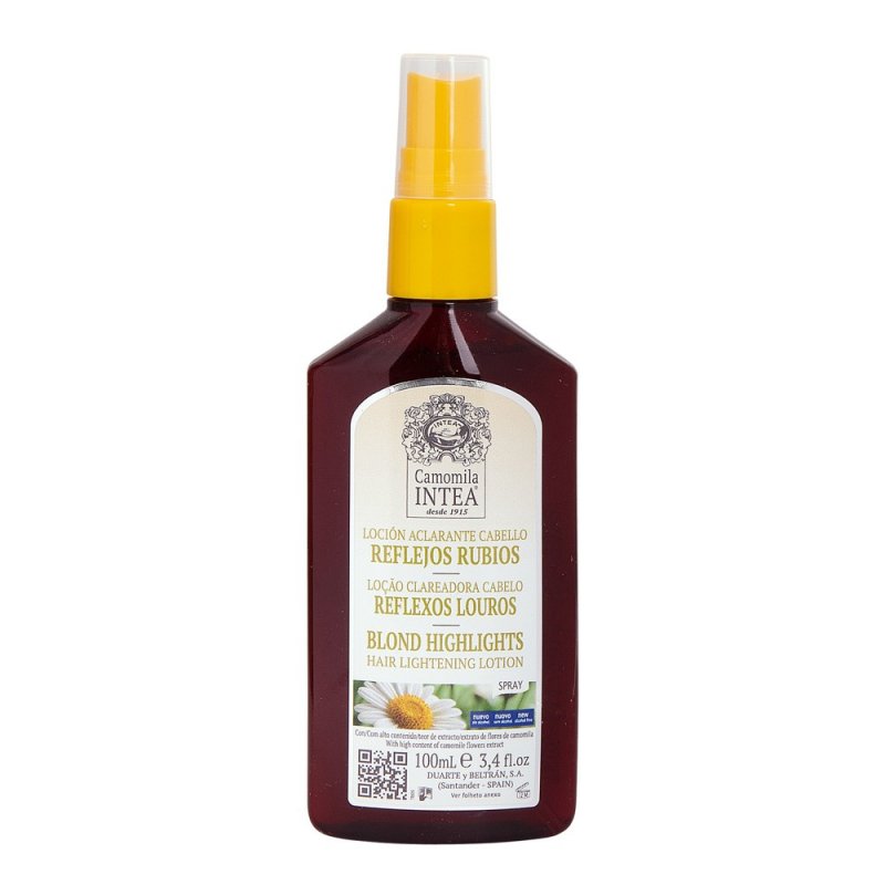 Inteacosmetics Lotion éclaircissante REFLETS BLONDS Camomila Intea. Nouveau sans alcool 100 ml