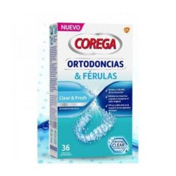 COREGA Orthodontics & Splint 36 Tablets Denture Cleaning Effervescent