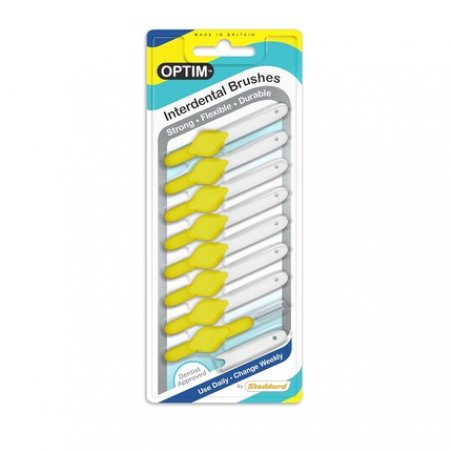 Stoddard Icon Soft Interdental Brushes Fine 0.7mm Yellow 8 Brush Pack
