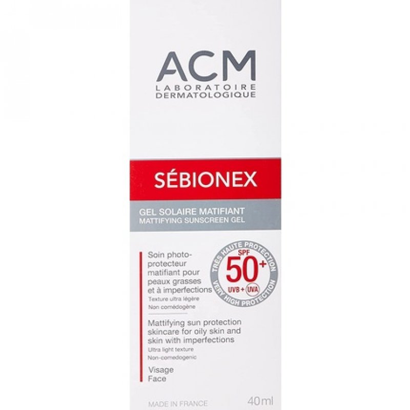 ACM Sebionex Mattifying Sunscreen Gel SPF50 