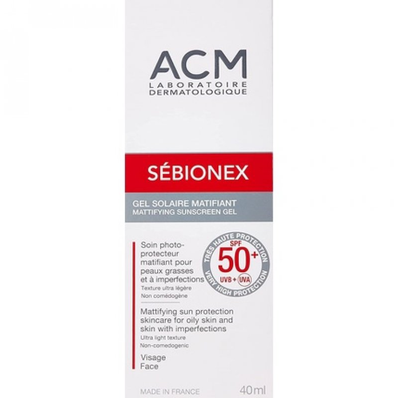 ACM Sebionex Mattifying Sunscreen Gel SPF50 