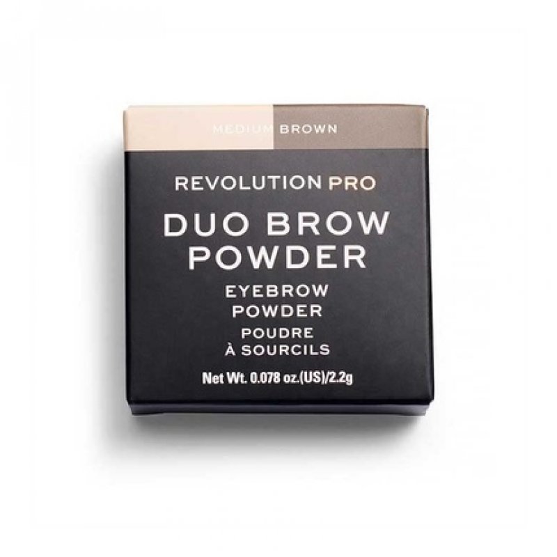 Revolution Pro Duo Eyebrow Powder Medium Brown