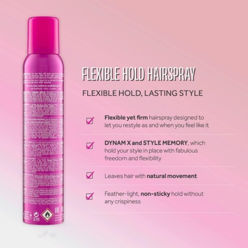 Lee Stafford Fat 'N' Flexible Fat Flexible Hold Hair Spray 200ml