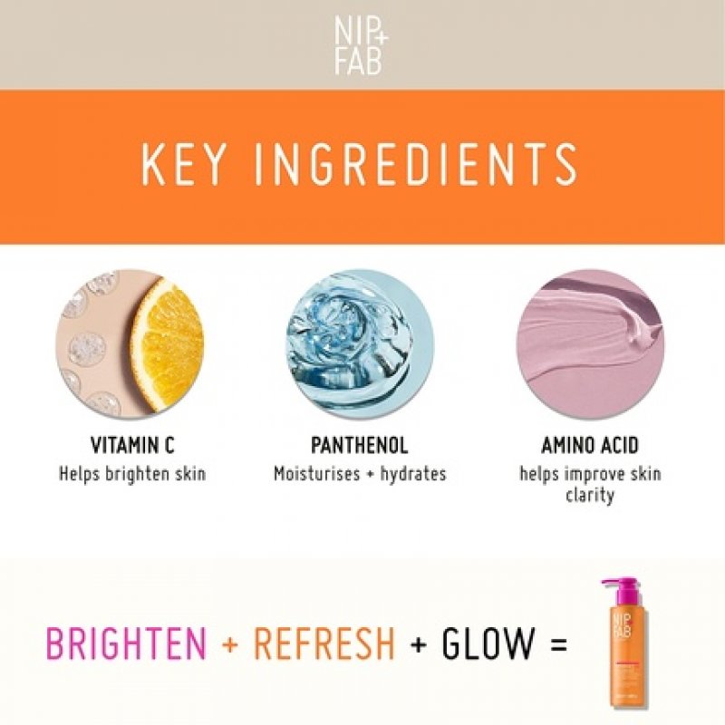 Nip Fab Vitamin C Fix Face Cleansing Gel with Vitamin C 145ml