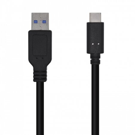 AISENS A107-0449 USB cable 0.5 m USB 3.2 Gen 2 (3.1 Gen 2) USB A USB C Black