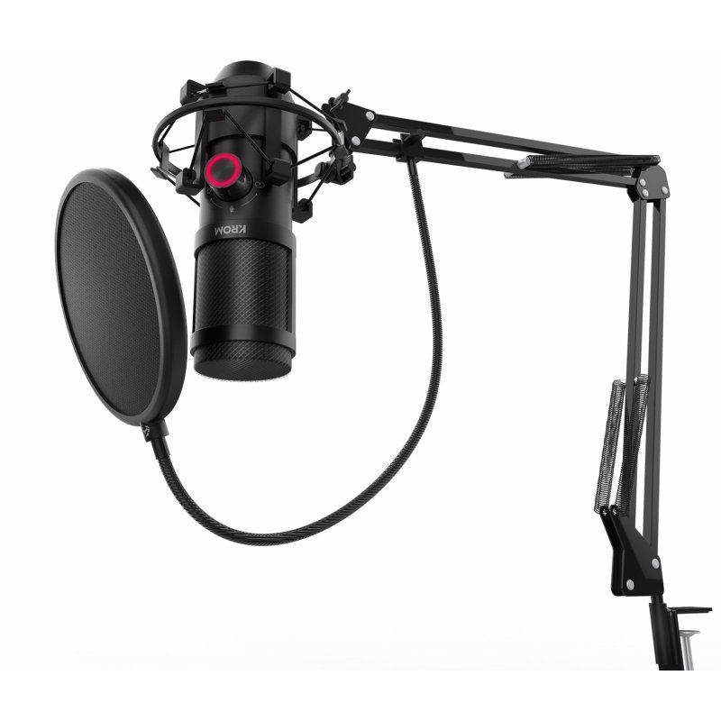 Krom Kapsule Noir Microphone de PC