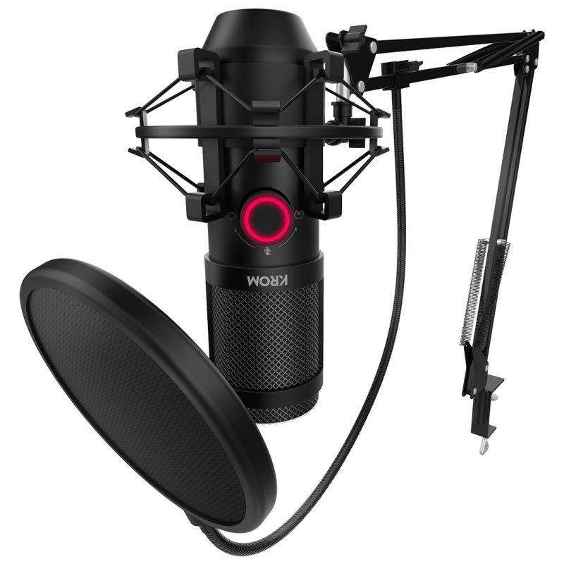 Krom Kapsule Black PC microphone