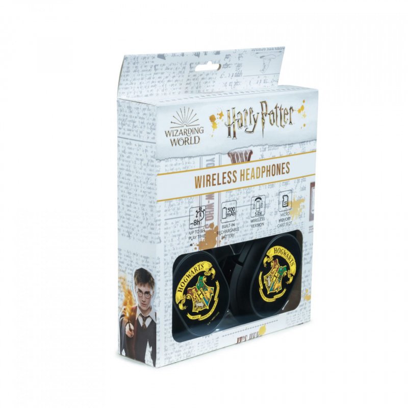 HEADPHONES STEREO INALAMBRICOS CON MICRO HARRY POTTER HARRY POTTER NEGRO