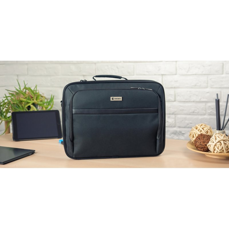 NATEC Boxer Lite 39.6 cm (15.6") Briefcase Black