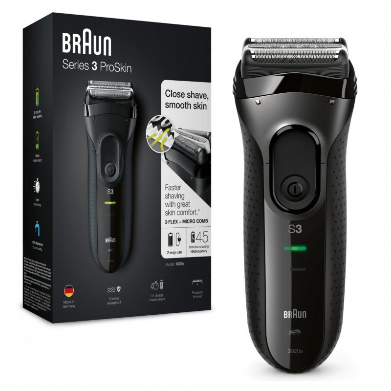 Braun Series 3 3020 Foil shaver Trimmer Black