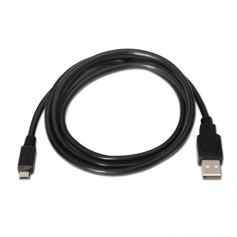 AISENS A101-0027 câble USB 0,8 m USB 2.0 USB A Micro-USB B Noir