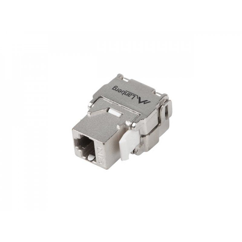 CONECTOR KEYSTONE LANBERG TOOLLESS RJ45 A LSA CAT.6 FTP 180 GRADOS