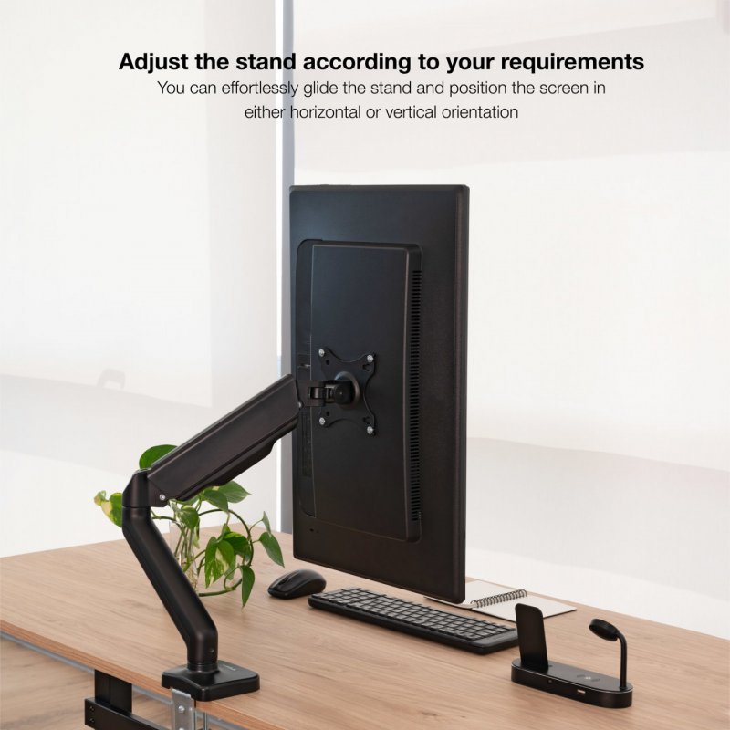 TooQ Desk Stand for 17"-32" Screen, Black