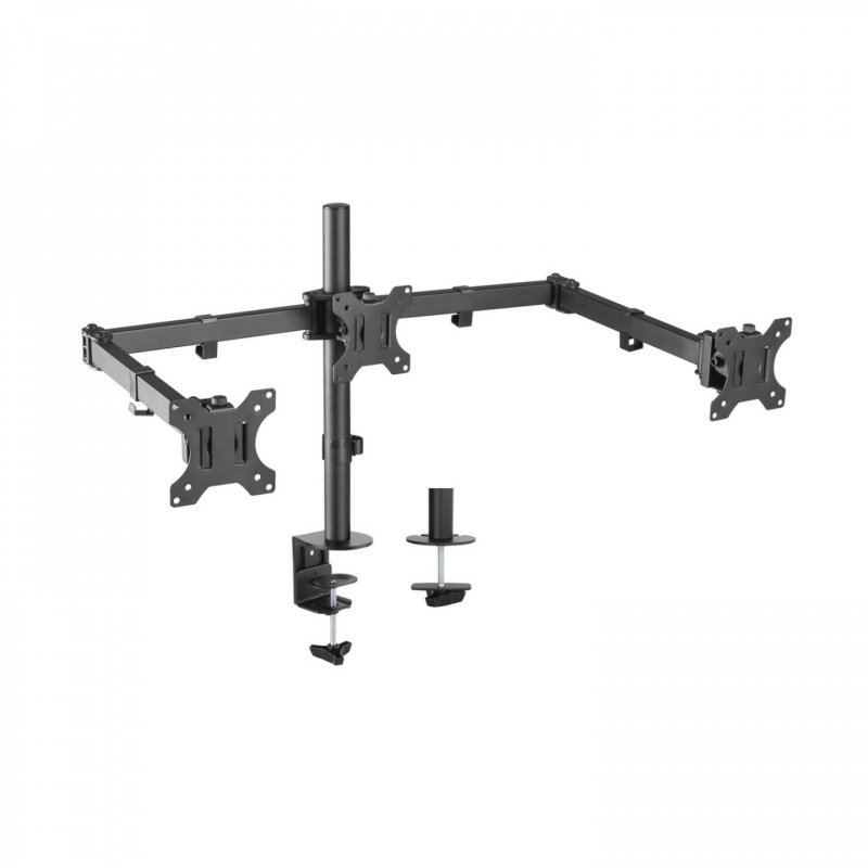 AISENS DT27TSR-061 monitor mount / stand 68.6 cm (27") Black Desk