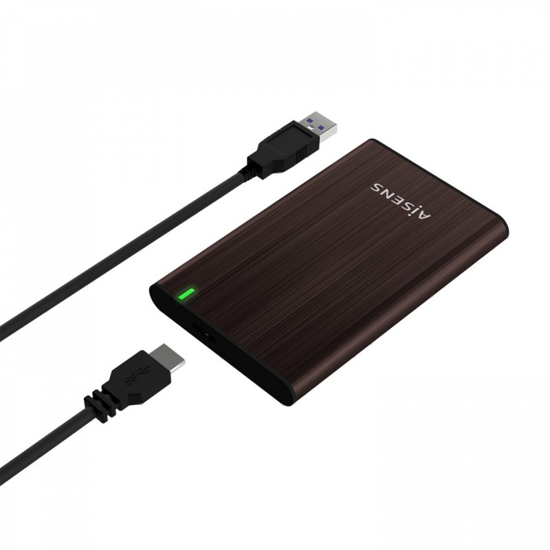 AISENS CAJA EXTERNA 2.5" ASE-2525BWN 9.5MM SATA A USB 3.0 USB3.1 GEN1 MARRON