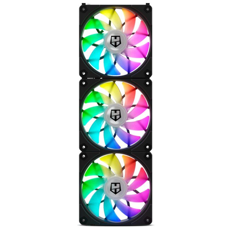 NOX EASY LINK Computer case Air cooler 12 cm Black 3 pc(s)