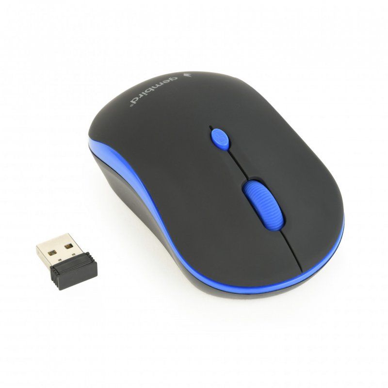 Gembird WIRELESS OPTICAL MOUSE MUSW-4B-03-B 1600DP - Maus souris Ambidextre RF sans fil Optique 1600 DPI
