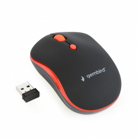 Gembird WIRELESS OPTICAL MOUSE MUSW-4B-03-R 1600DP - Maus souris Ambidextre RF sans fil Optique 1600 DPI